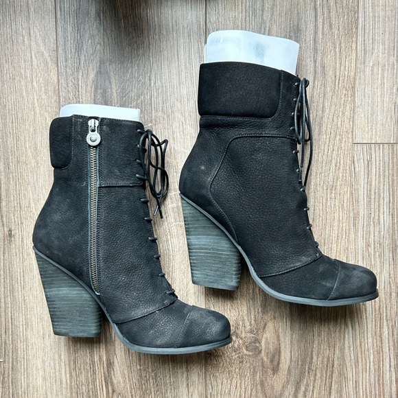 Leon Max Matrix Black Heeled Ankle Boots | 10 - Picture 3 of 12
